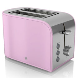 Swan Retro 2 Slice Toaster - Pink